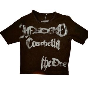 Travis Scott Cactus Jack Exclusive Coachella Merch Black Crop Top The Night Show